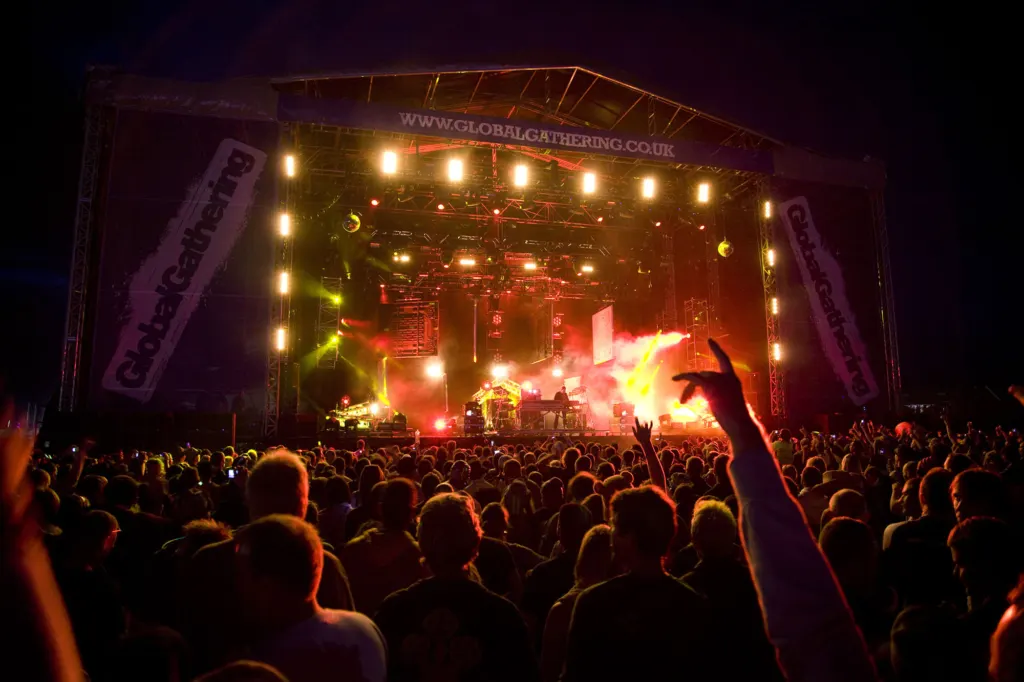 Orbital performing at Global Gathering 2009